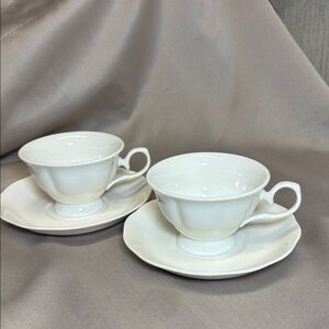 VIP Porcelean Teacups & Saucers